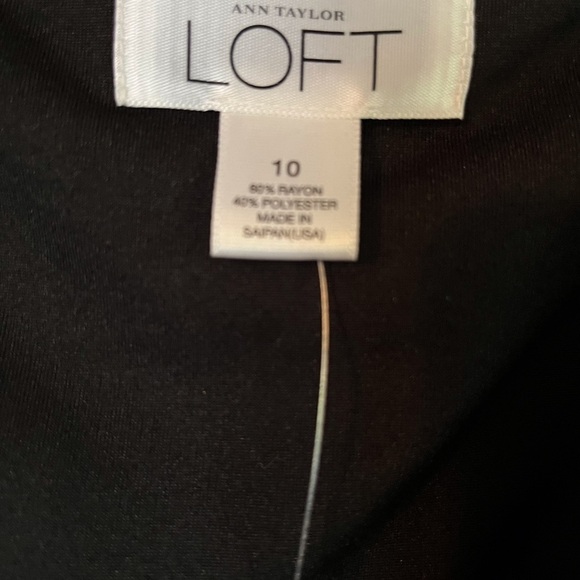 LOFT Little Black Dress. NWT. Size 10 - Picture 6 of 6